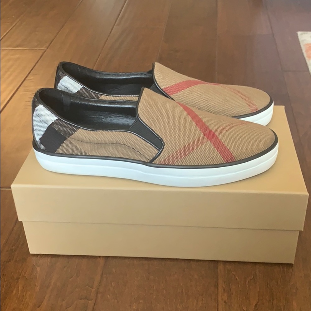 Worn Once - Burberry Gauden Slip Ons